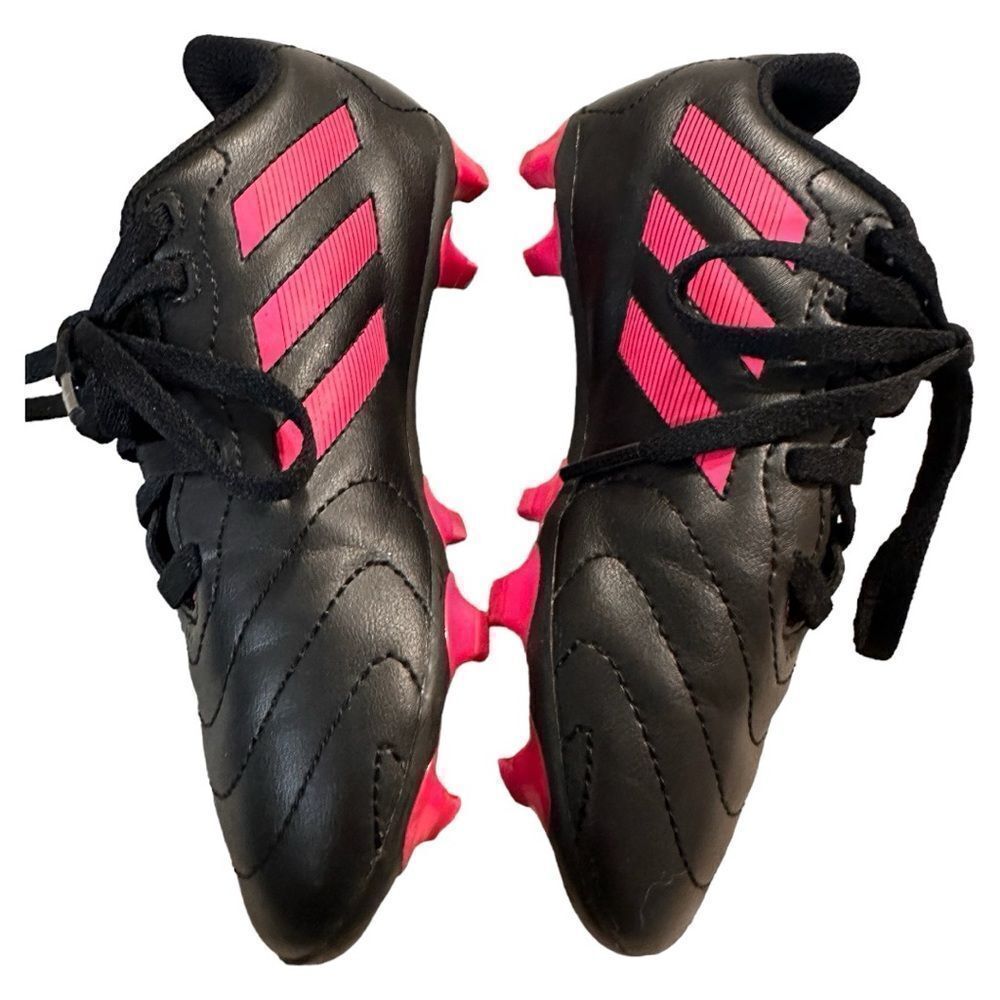 adidas Kids Black and Pink Sneakers